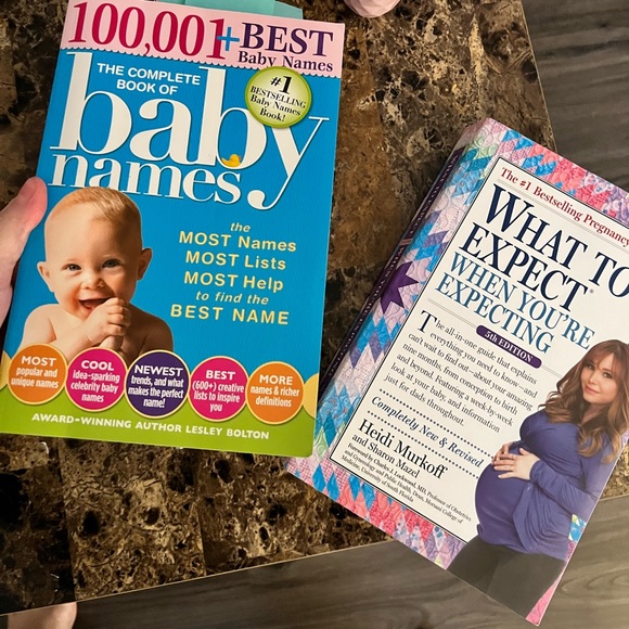 2 FOR 1 BOOK DEAL - what to expect when you’re expecting + 100,000 baby names - Picture 1 of 3